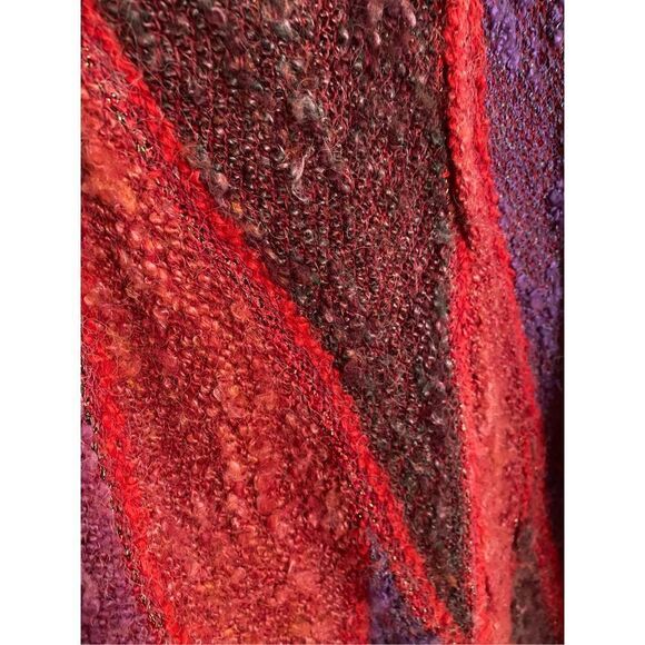 Mariea Kim vintage 80s women’s multi colored long sleeve sweater med - Picture 3 of 4
